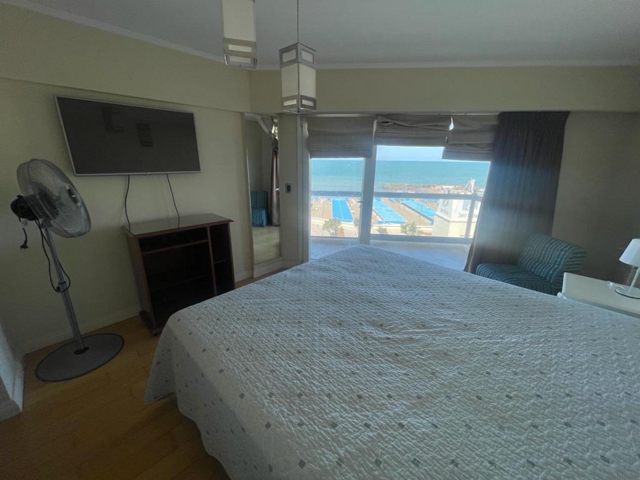 ALQUILER VERANO 2025 - SEMIPISO CON VISTA AL MAR CON COCHERA - LA PERLA